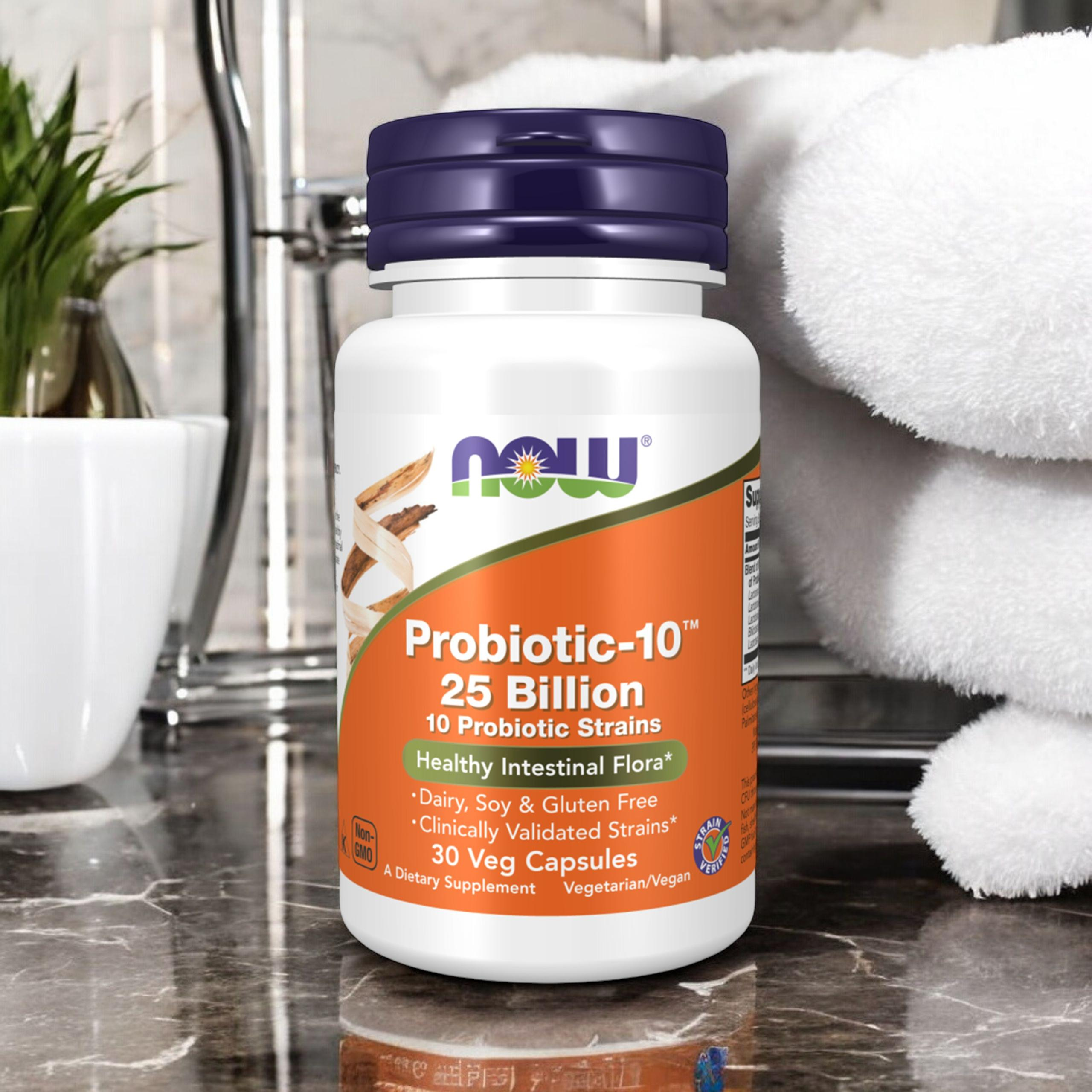 NOW Probiotic-10 25 Billion - 30vcaps.