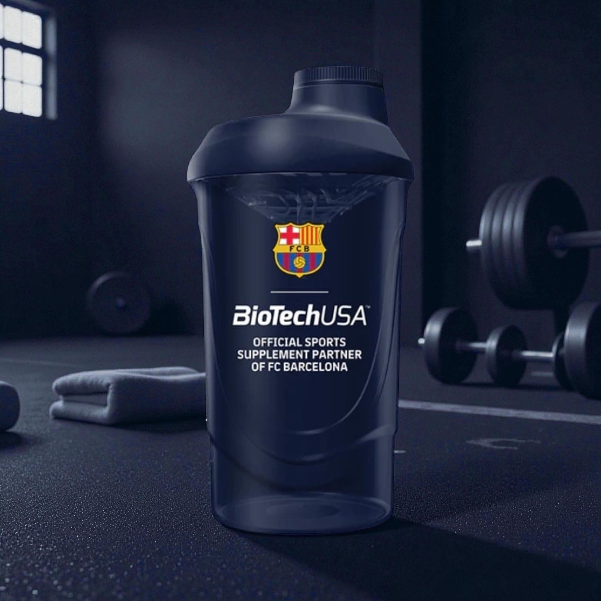 BIOTECH - Shaker Biotech FC Barcelona - 600ml - Bleu