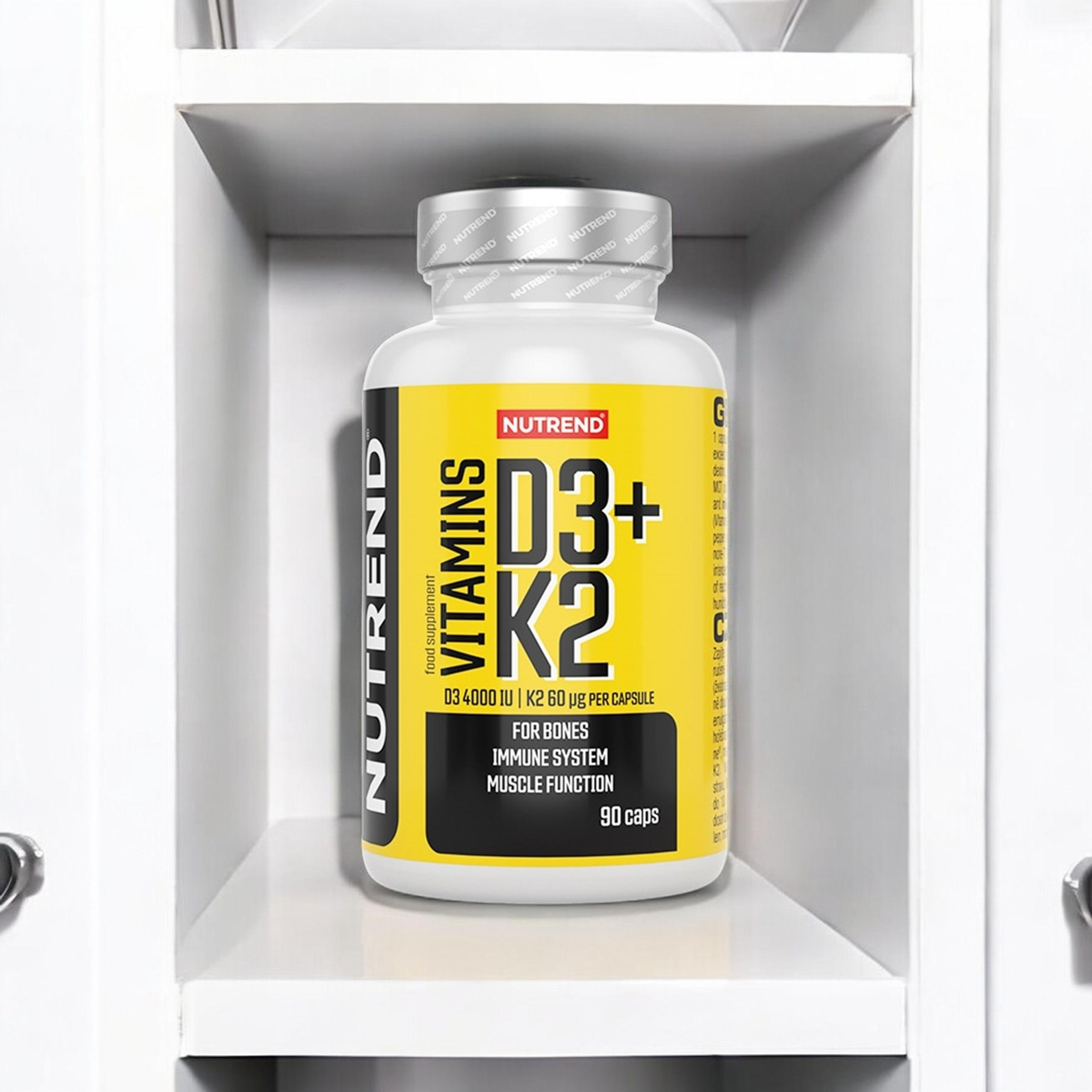 NUTREND Vitamins D3 + K2 4000 IU - 90 caps.