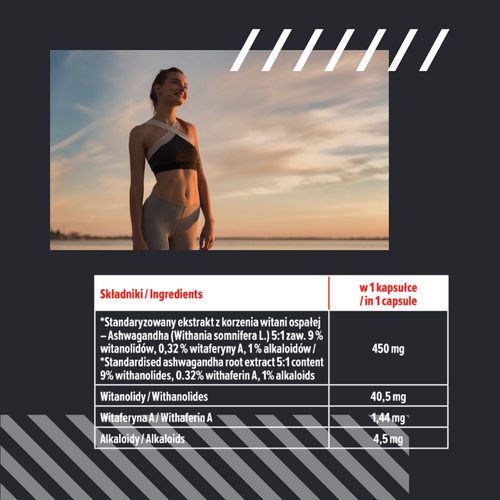 MP NUTRITION Ashwagandha 450mg 9% witanolidów - 60 caps